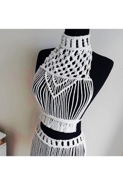 Master hand Macrame Festival Dress/Beach Dress/Pareo/Coastal Dress