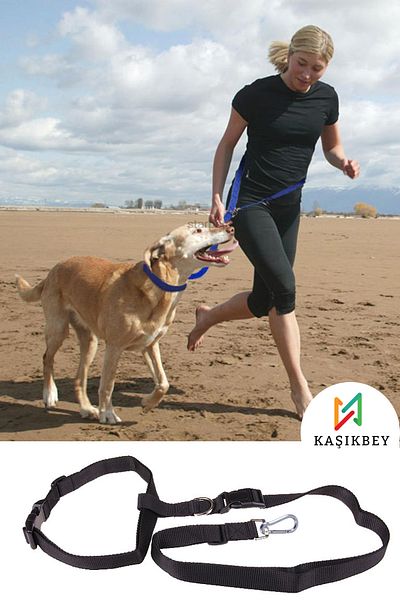 Nurnivus Dog Hands Free Walking Training Waist Collar Dog Sports Running Collar