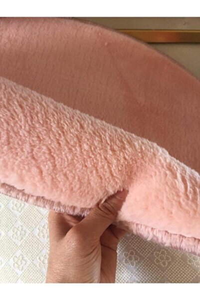 Sarar Μονόχρωμο βελούδινο αντιολισθητικό χαλάκι - Στρογγυλό χαλί