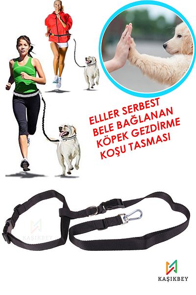 Nurnivus Dog Hands Free Walking Training Waist Collar Dog Sports Running Collar