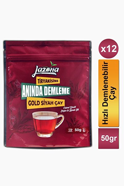 Lazona Anında Demleme Çay Tiryakisine Klasik Gold Siyah Çay 25'li Tek Dem X 1...