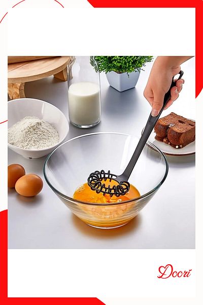 Doori Spiral Beater, Plastic Whisk Attachment egg beater cake beater mixer mixer