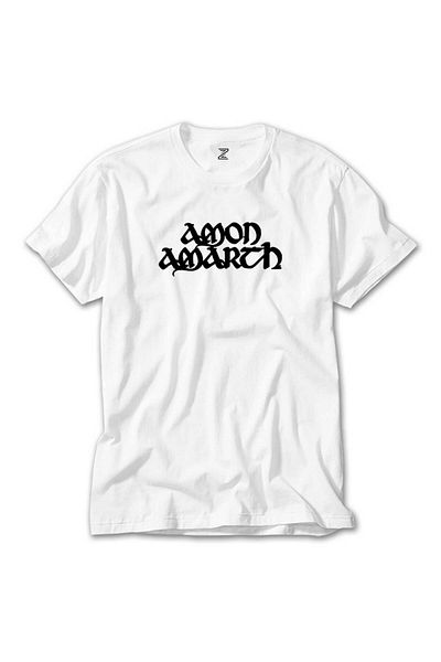 Z zepplin Λευκό μπλουζάκι με κείμενο Amon Amarth