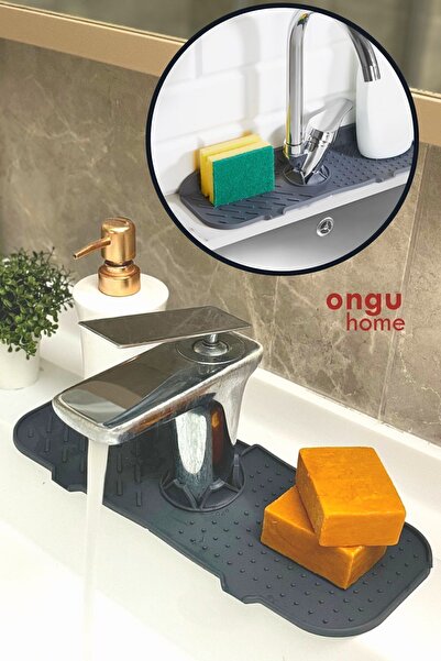 ongu home Musluk Matı Mutfak ve Banyo için Koruyucu Su Tutucu ve Su Giderli S...
