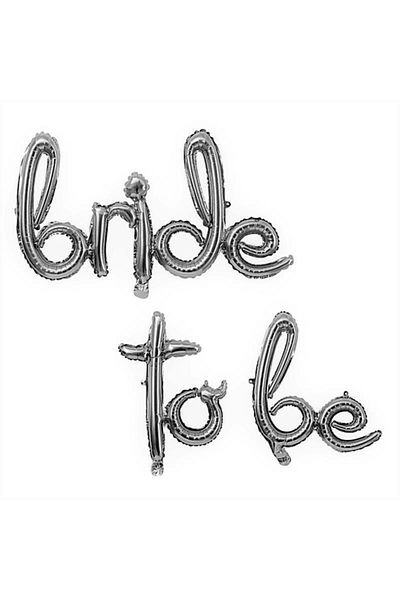 Asya Aksesuar Signature Bride To Be Silver Set Balloon