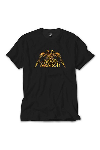 Z zepplin Μαύρο μπλουζάκι με μοτίβο Amon Amarth Guardians Of Asgard