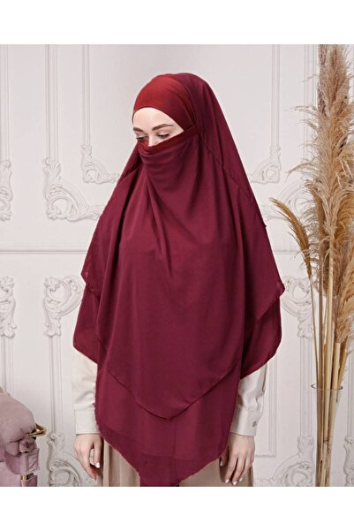 Şahane Практична хустка-хаджіб - готовий шаль з накидкою, 3 шари, суфле-накидка