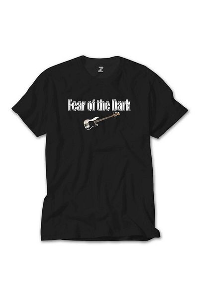 Z zepplin Μαύρο μπλουζάκι Iron Maiden - Fear of the Dark Guitar Design