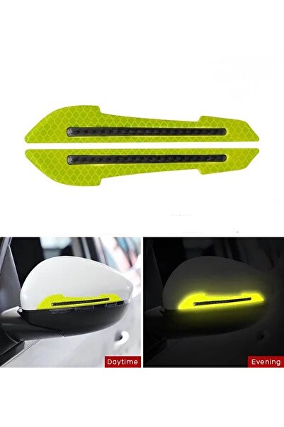 KYLE XM زوج واحد من شريط عاكس ملون لمرآة السيارة باللون الأصفر