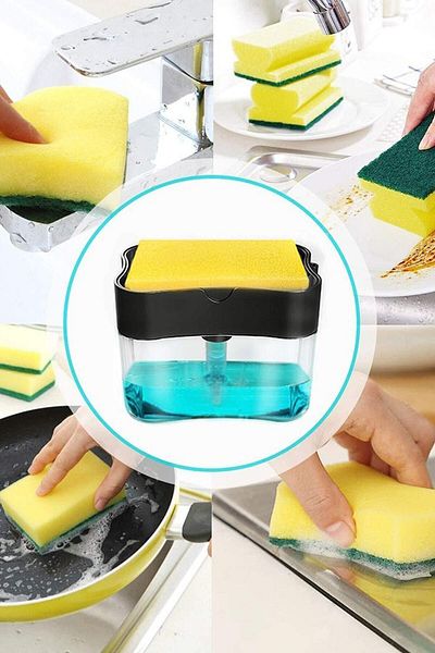 bee Home Ak-627 Liquid Soap Dispenser with Sponge Holder
