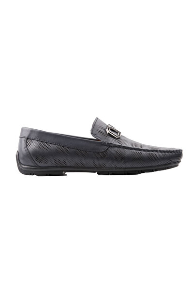 MARCOMEN 19389 LACİVERT DERİ LOAFER AYAKKABI