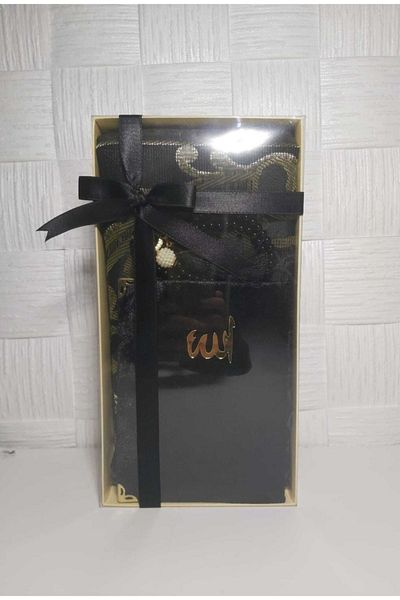 Begonya Ev Tekstili Dowry Prayer Rug Prayer Beads Set
