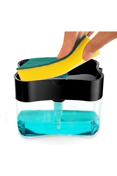 bee Home Ak-627 Liquid Soap Dispenser with Sponge Holder