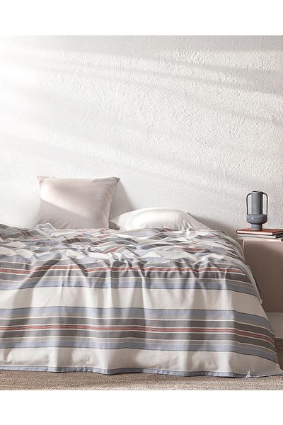 ELİSRA Gray Cotton Printed Bonar Single Pique