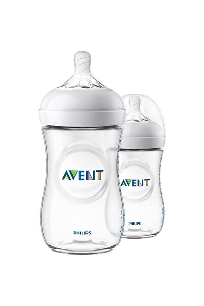 Philips Avent زجاجة رضاعة طبيعية من البولي بروبيلين سعة 260 مل، قطعتين SCF033/27
