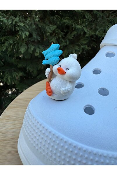 Crocs Ördek Üç Boyutlu Terlik Süsü/Ördekli 3D Jibbtiz/Crocs Charm