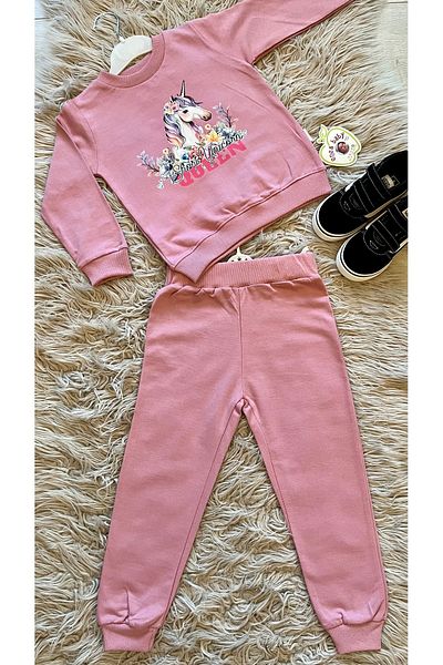 enes baby 2 Yarn Unicorn Seasonal Girl's Tracksuit Set