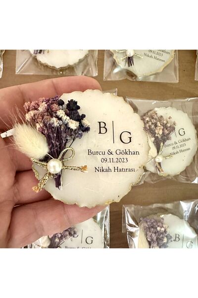 ouzhanya hediyelik NİŞAN HEDİYESİ EPOKSİ MAGNET 25 ADET SÖZ İSTEME NİKAH HATI...