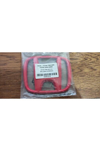 OEM Honda Civic FD6 ÖN ARMA 2007-2011 Ön Arma Logo Kırmızı Civic FD6 kırmızı ...