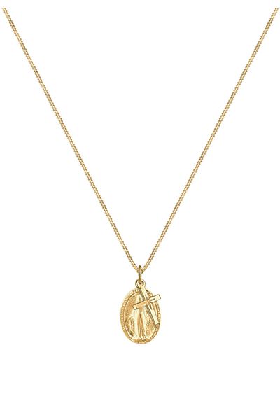 ELLI Halskette Damen Jungfrau Maria Bild Kreuz Anhänger Spirituell In 925 Sterling Silber