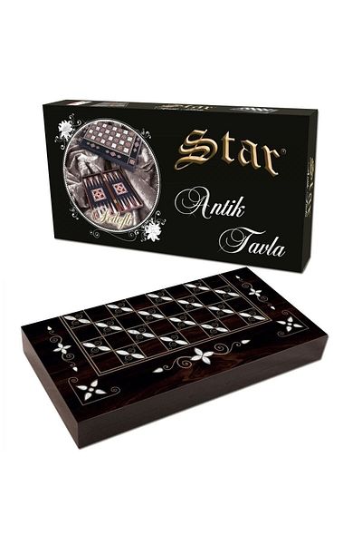 Onay Store Polyester Antique Backgammon - 1st Quality Backgammon Set
