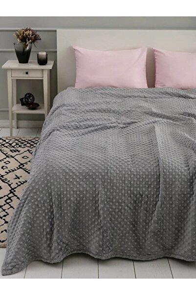 LCW HOME Lc Waikiki Çift Kişilik Tomurcuk Desenli Well Soft Battaniye 200x220 Cm