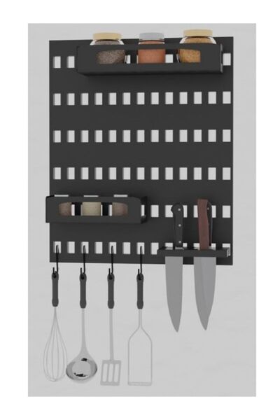 risingmaber Metal Duvar Panosu Mutfak Duvar Panosu Mutfak Organizer Ve Mutfak...