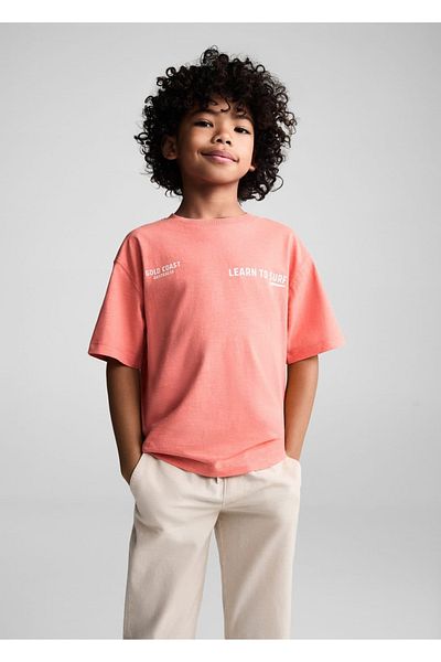 MANGO Kids Tricou Roșu Pentru Copii