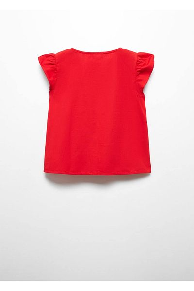 MANGO Kids Baumwollhemd mit Knopf