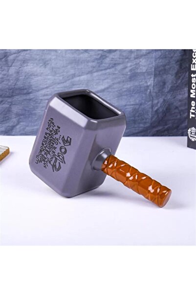 Nirnisa Thor Çekiç Tasarımlı 3d Mug Hediyelik Seramik Kupa Bardak