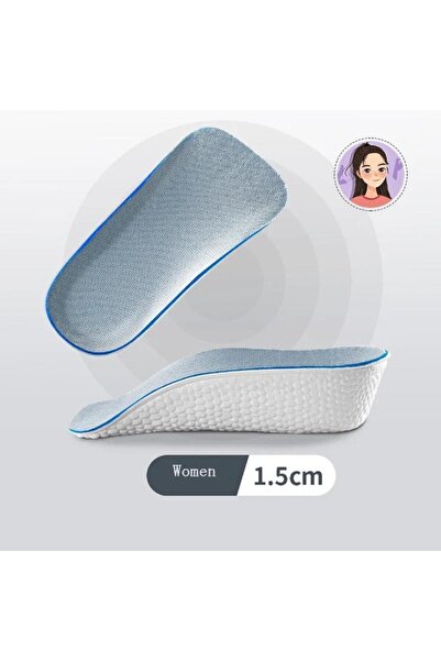 Nirnisa 1.5 cm Kadın Ortopedik Boy Uzatıcı Uzatan Spor Ayakkabı Bot Topuk Yük...