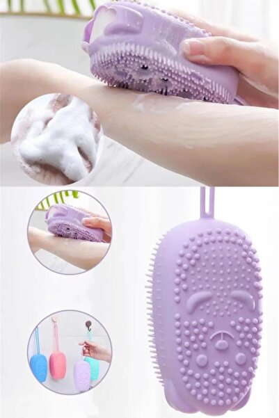 Nirnisa Banyo Hamam Lifi Süngerli Silikon Banyo Duş Peeling Kesesi Sabun Jel ...