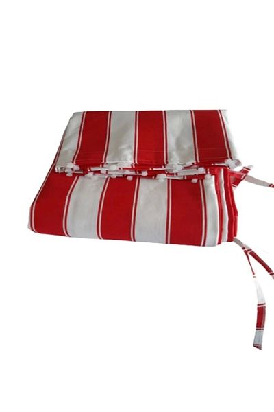 NİVEMESHOME Canvas Balcony Curtain - Background Curtain with Cornice and Laces