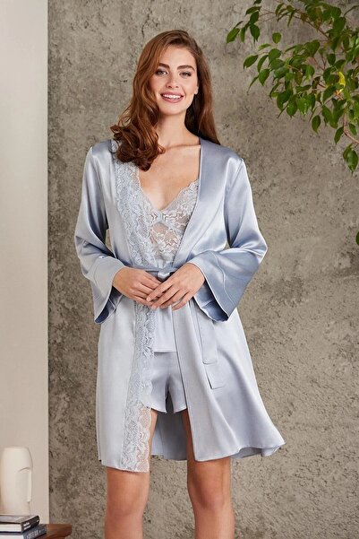 Pierre Cardin Σατέν Σετ Τετραπλό Νυφικό Παράνυμφος 7015 - Mist