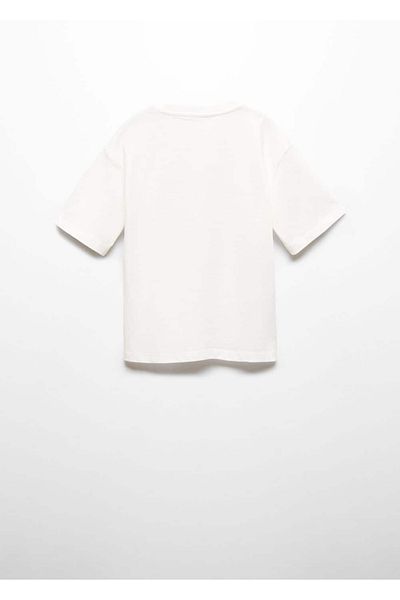MANGO Kids Βαμβακερό μπλουζάκι με σχέδια
