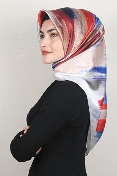 PİRAMİT Piramit Dijital Eşarp 1352-7 Gri