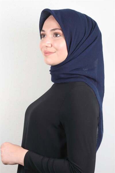 PİRAMİT Yonca Pamuk Eşarp 4652-4 Lacivert