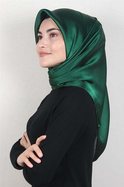 PİRAMİT Janjan Diamond Scarf 4103-13 - Emerald Green