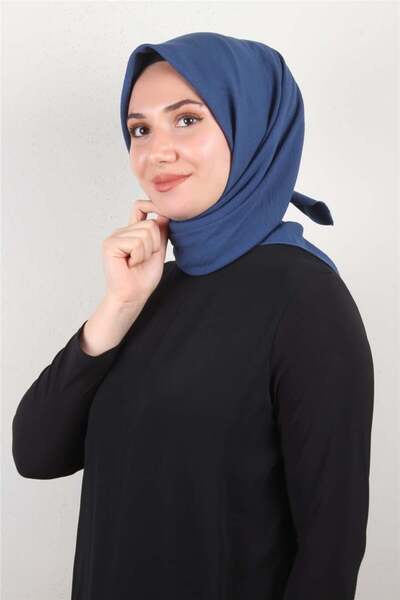 Eşarppark Alessa Pamuk Eşarp 2743-26 Kot Mavi