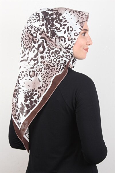 Eşarppark Piramit Krep Eşarp 116-0006-02 Kahve