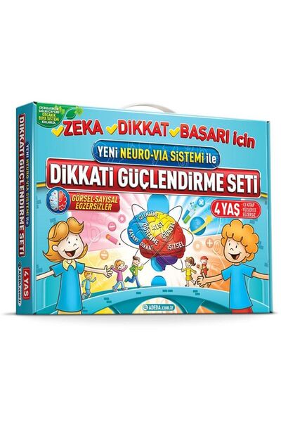 Adeda Yayıncılık Neuro Via Sistemi Dikkat Güçlendirme Seti 4 Yaş
