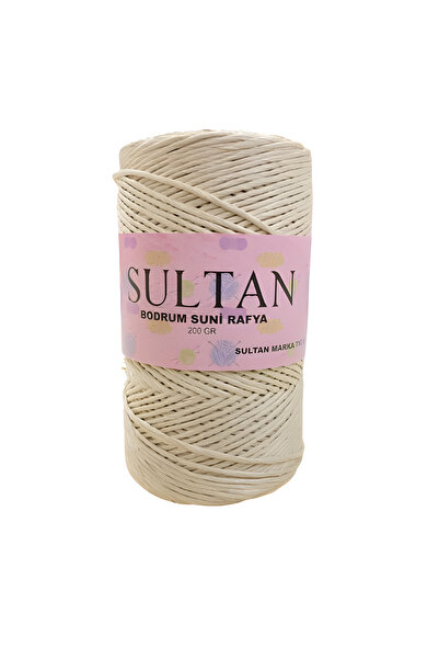Sultan Bodrum Suni Raffia Rafya El Örgü Ipi 200 gr