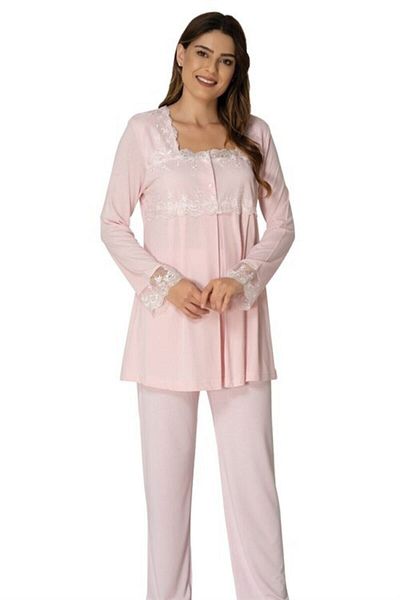 Effort Pijama Freya Effort Pink Long Sleeve Maternity Maternity Pajamas Set