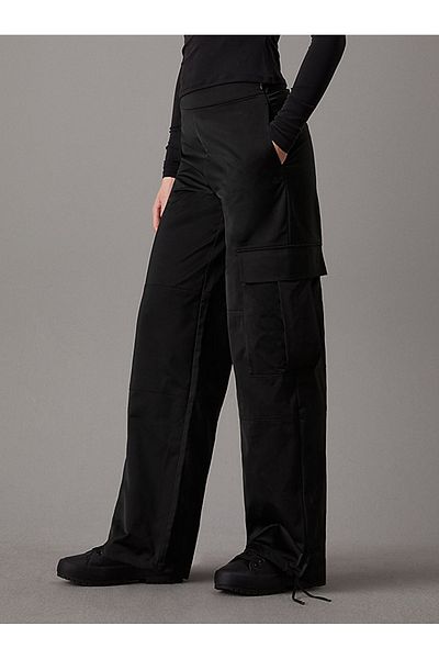 Calvin Klein Satin Utility Cargo Pants