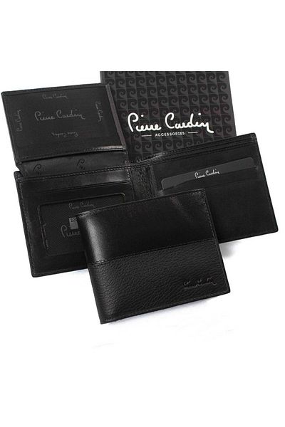 Pierre Cardin Men's Black Flother - Analin Wallet 22065s