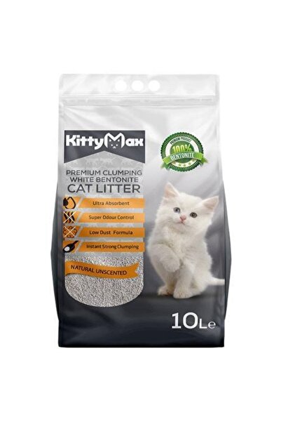 Kittymax Naturel Kokusuz Bentonit Kedi Kumu 10 Lt