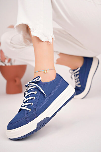 pasyone Lacivert Kadın Sneaker Günlük Ayakkabı
