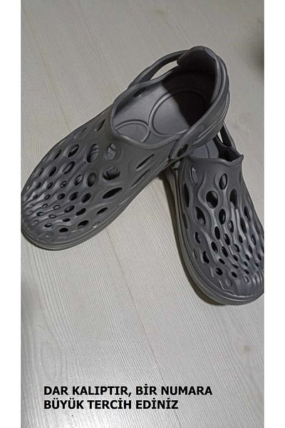 Akınal Bella New Season Unisex Gray Beach Sea Shoes - Comfortable Sole Sandals Slippers