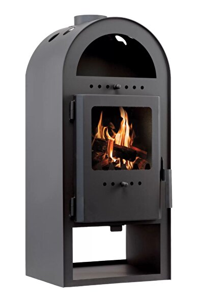 Miklos Steel Ekonomik B Şömine Odun Sobası 7 Kw İthal