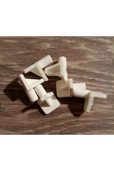 SGS Under RAF Pin Plastic 6MM Cream - 10 Pieces
